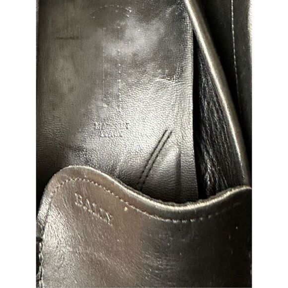 BALLY WALDER Men's Trainspot Black Leather Loafer Driver - Picture 9 of 9